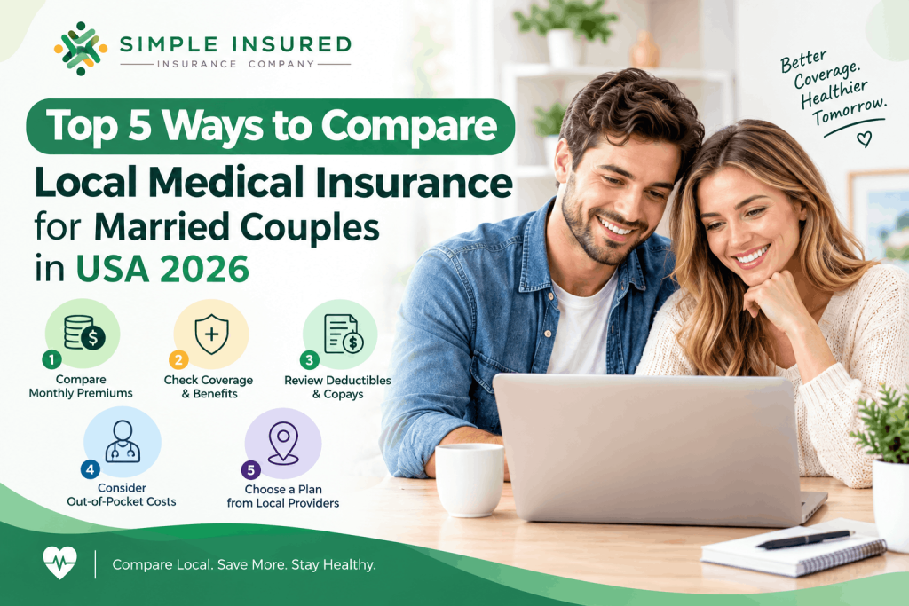 Top 5 Ways to Compare Local Medical Insurance for Married Couples in USA 2026